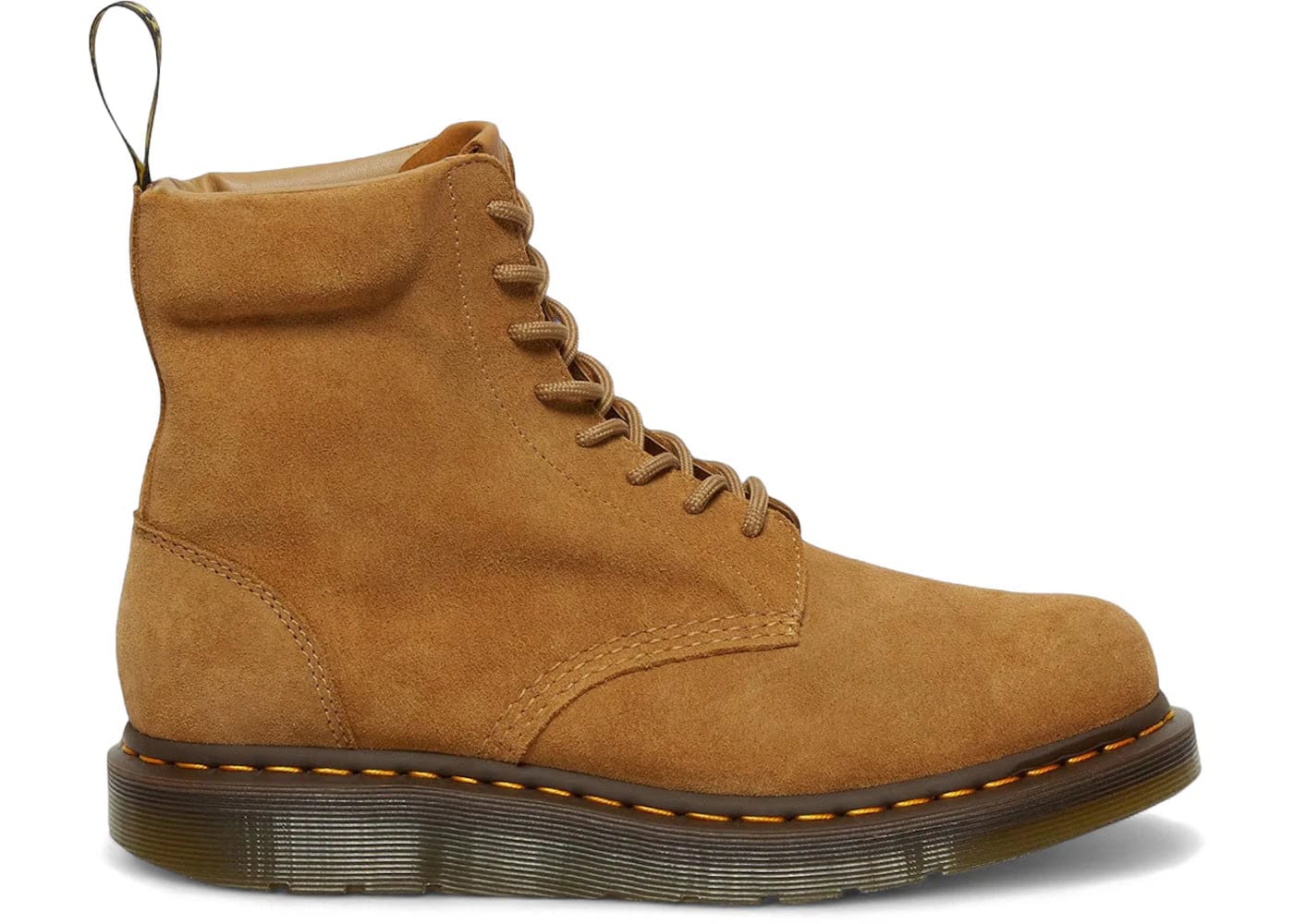 Dr Martens Berman Suede Leather Ankle Boot Brown Shortstop