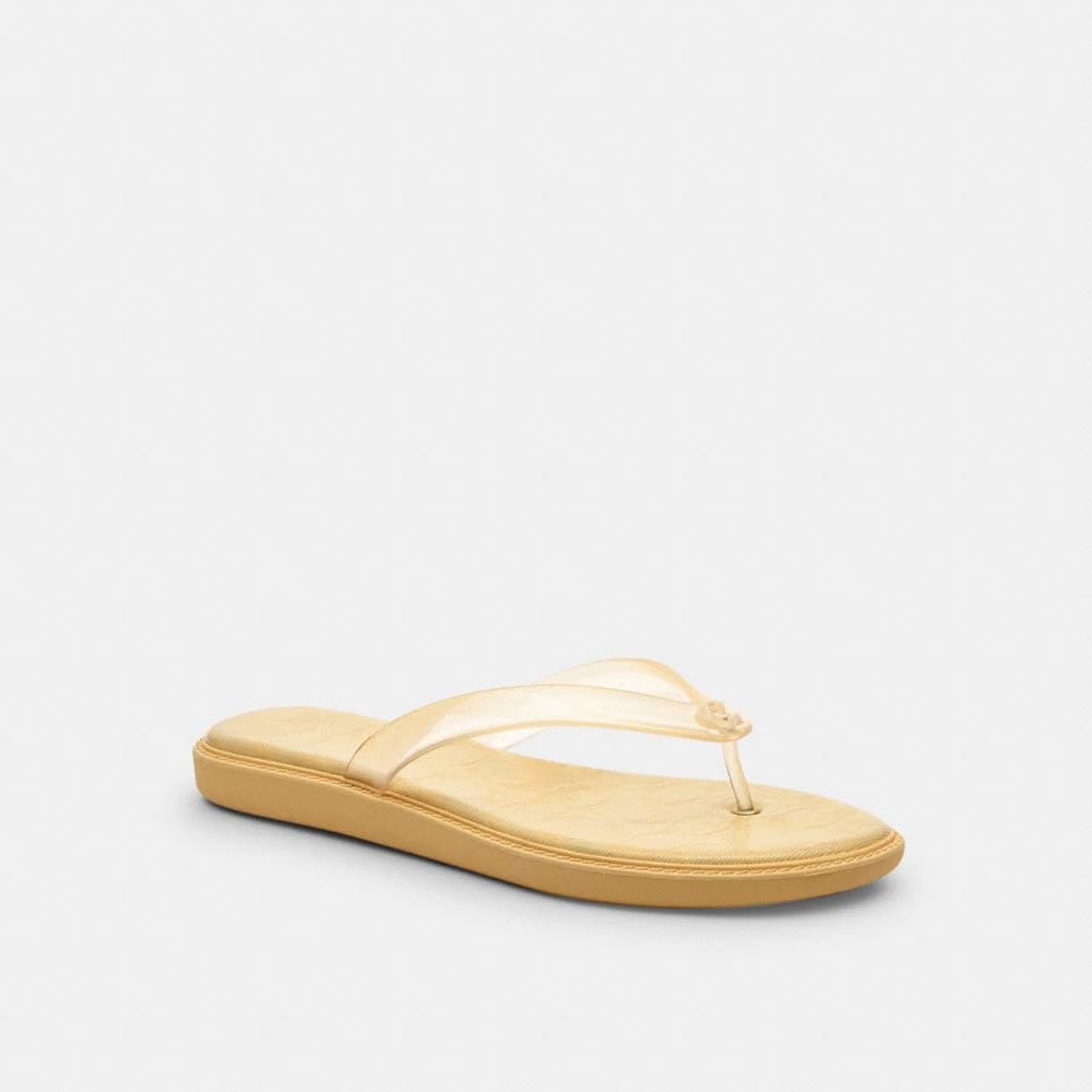 Women's Coach Jelly Flip Flop In Signature Vanilla