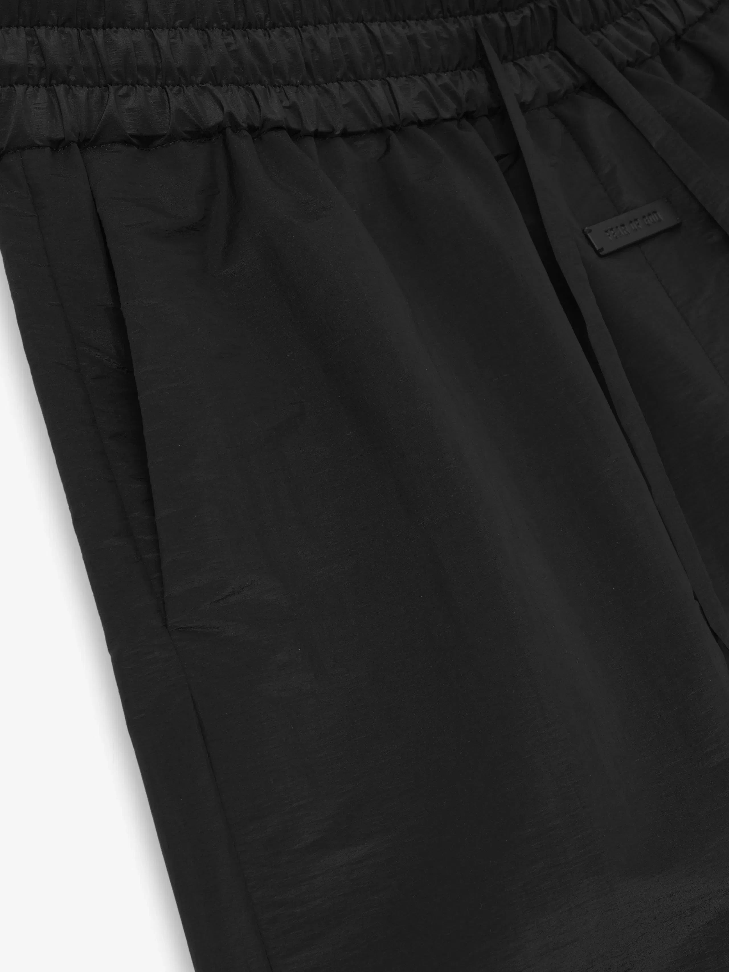 Essentials Nylon Taffeta Padded Sport Short Off Black