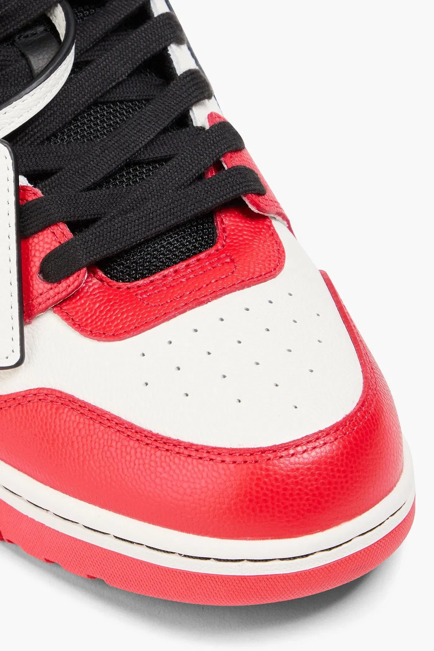 Off-White Out Of Office Pebbled-Leather Sneakers Red