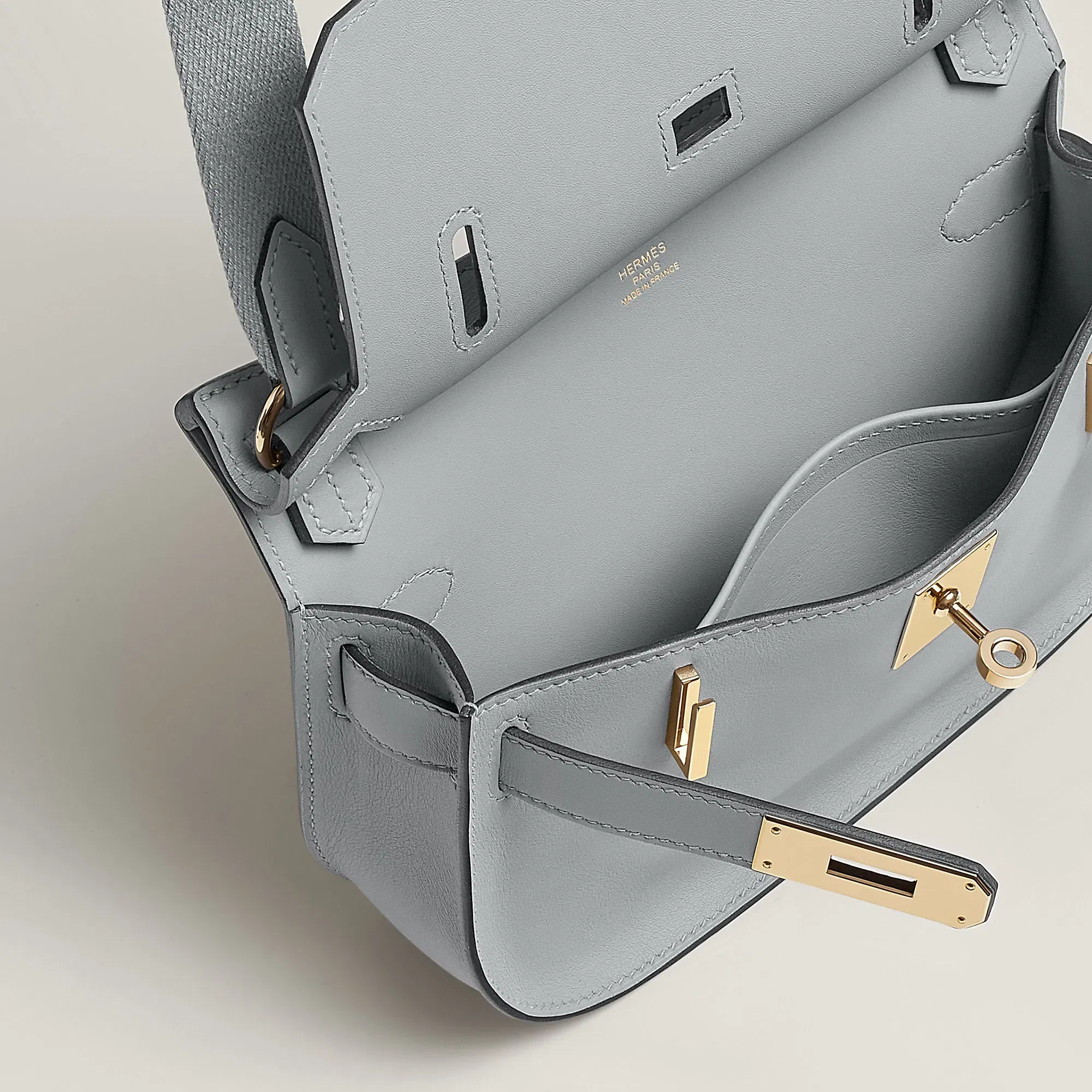 Hermes Jypsiere Mini Bag Gris Ple