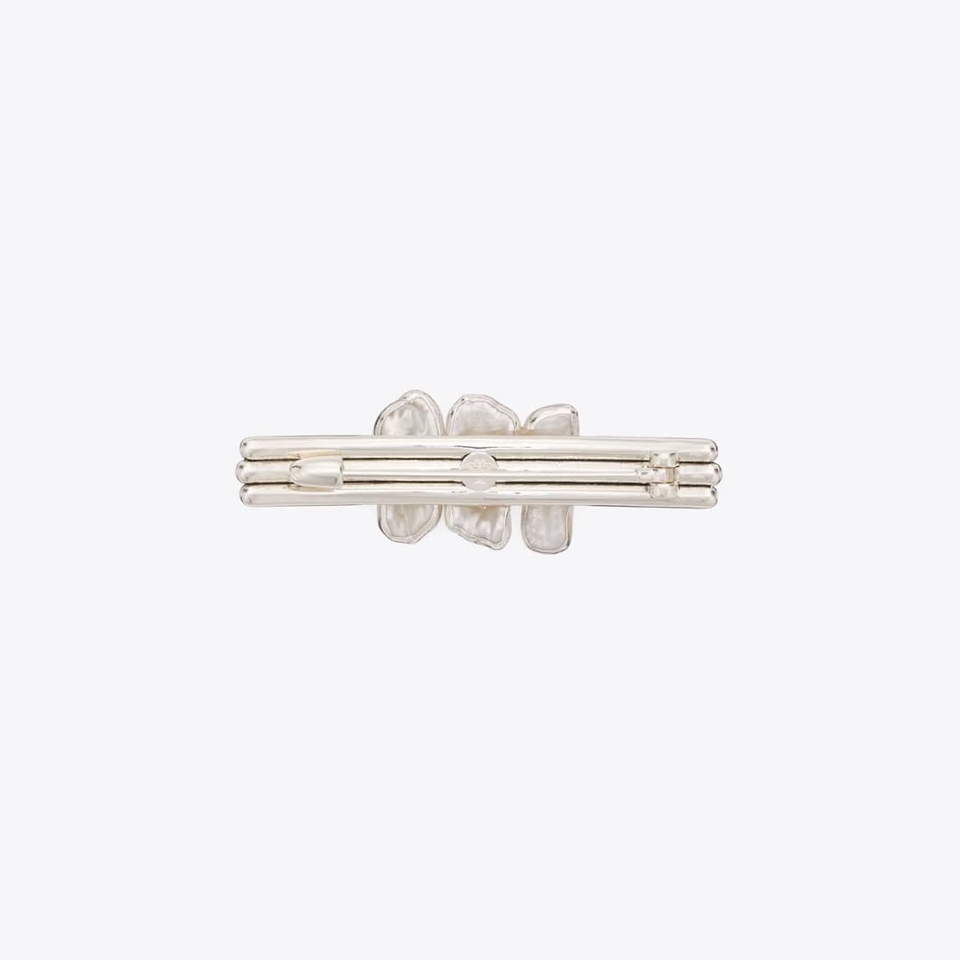 Tory Burch Runway Stacked Pearl Pin Tory Silver