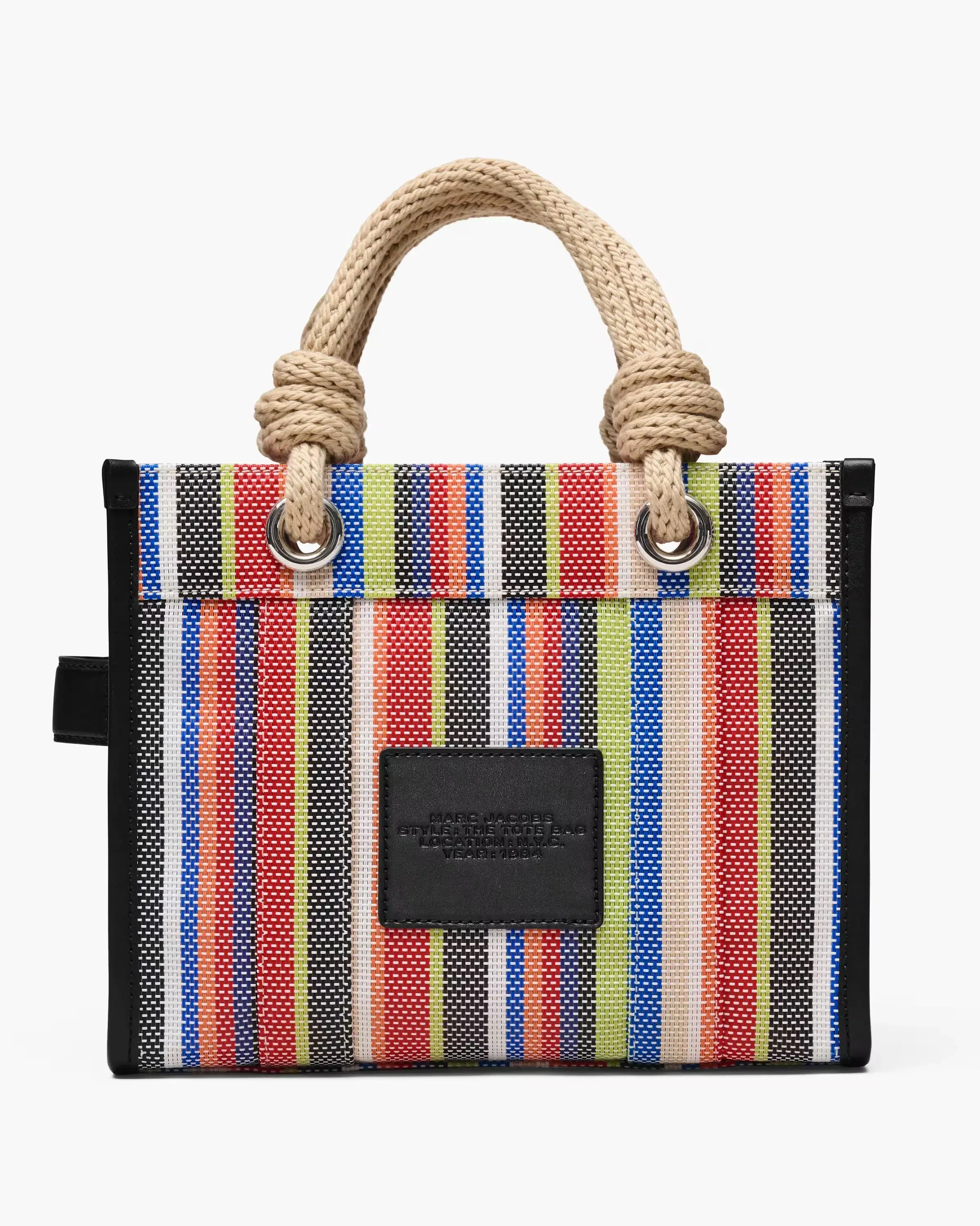 Marc Jacobs The Stripe Mesh Small Tote Bag Red Multi