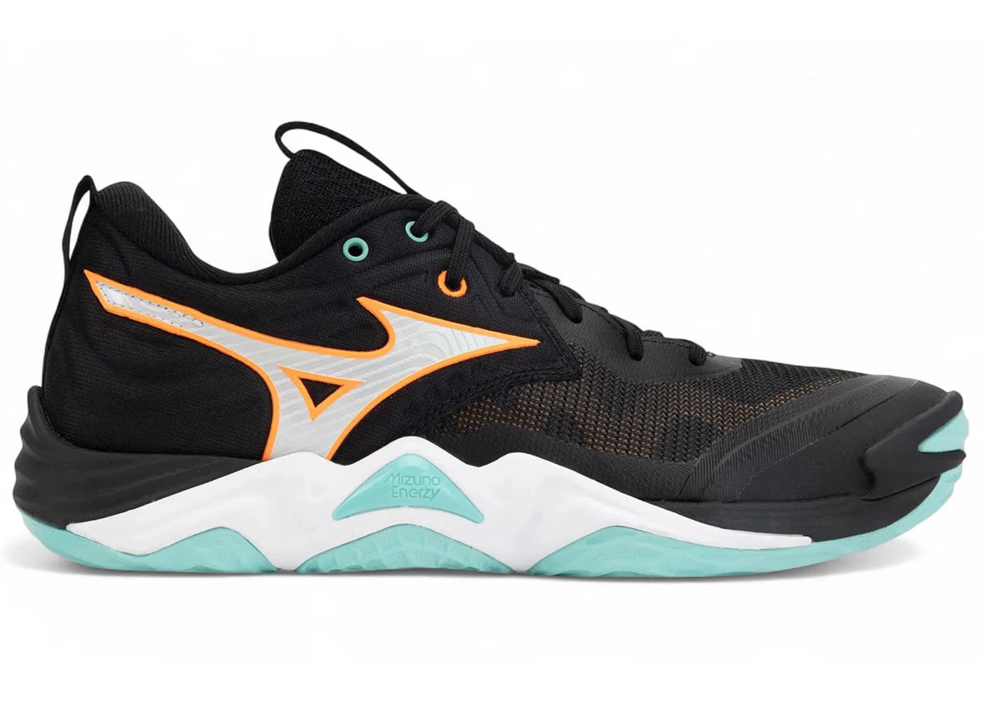 Mizuno Wave Momentum Elite Black Tangelo Ice Green