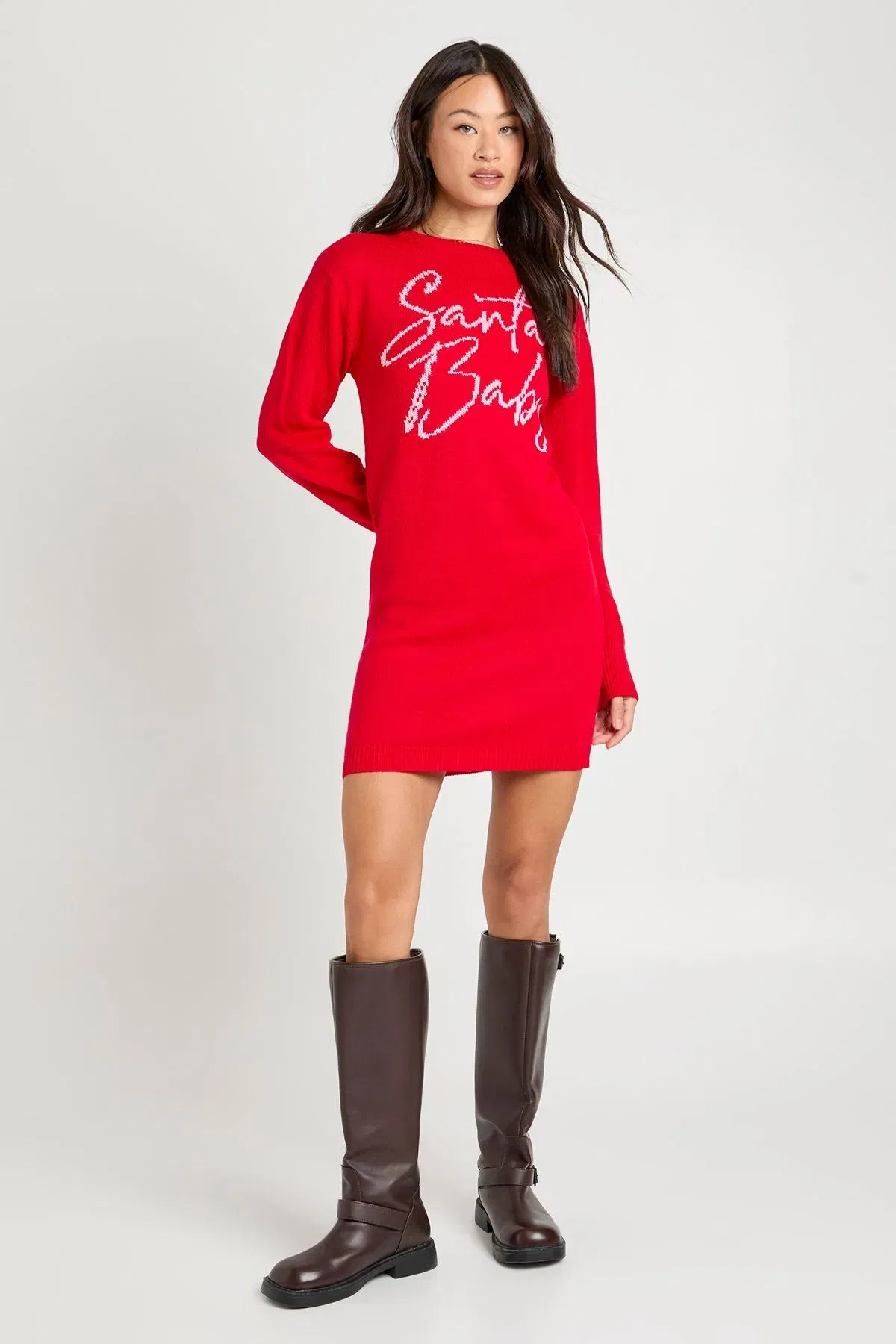 Tall Santa Baby Christmas Jumper Dress