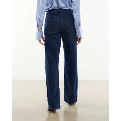 Indigo Relaxed Straight Leg Jeans