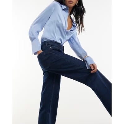 Indigo Relaxed Straight Leg Jeans