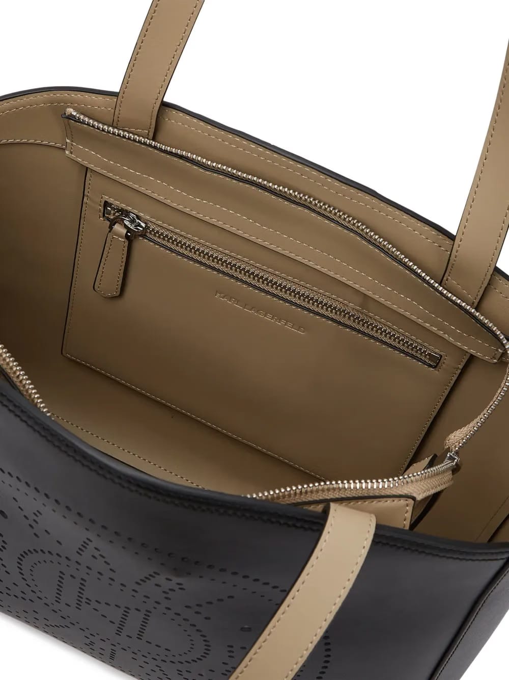 medium K/Circle zip tote bag