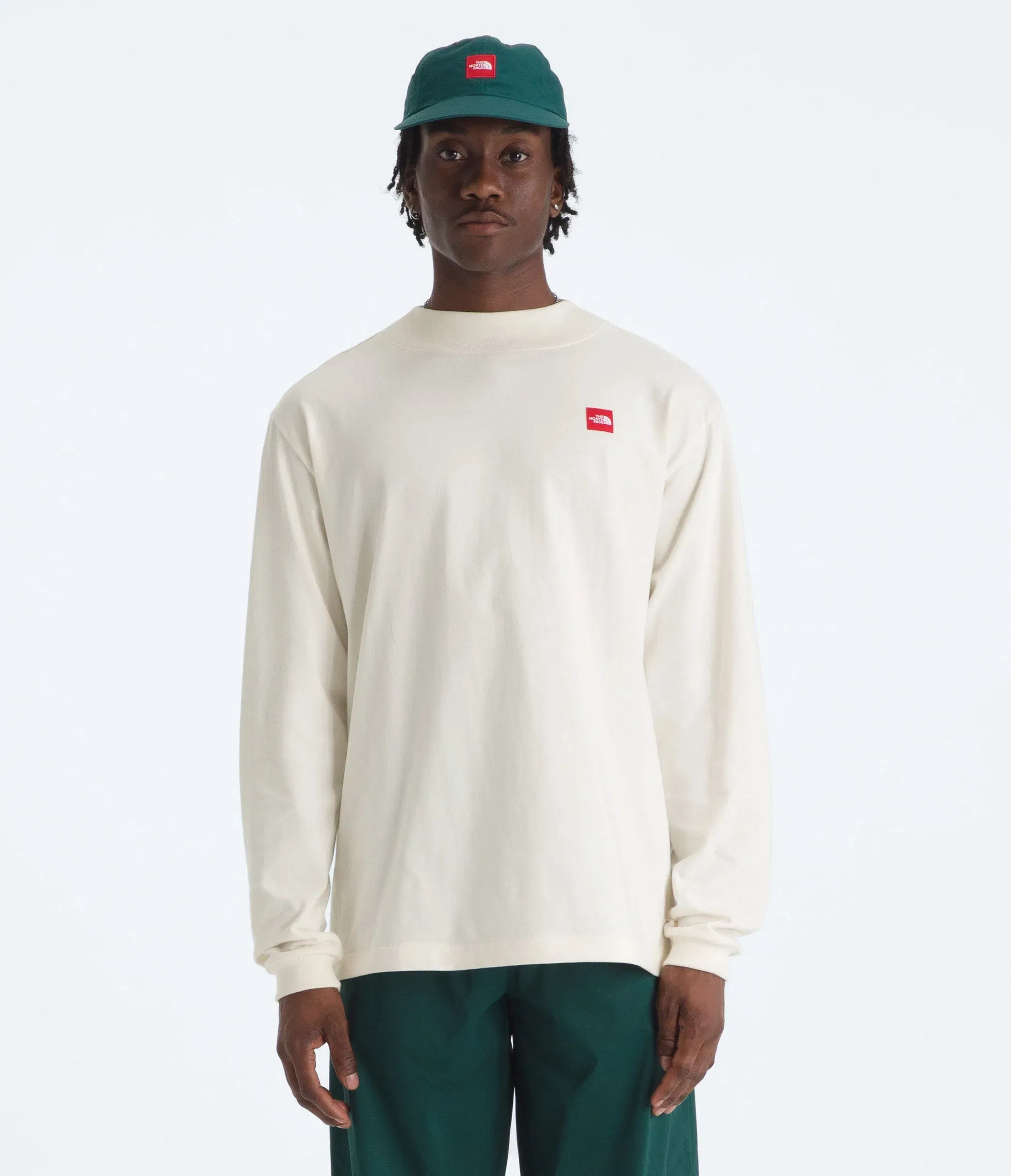 The North Face Men’s TNF™ Red Box Long-Sleeve Tee White Dune