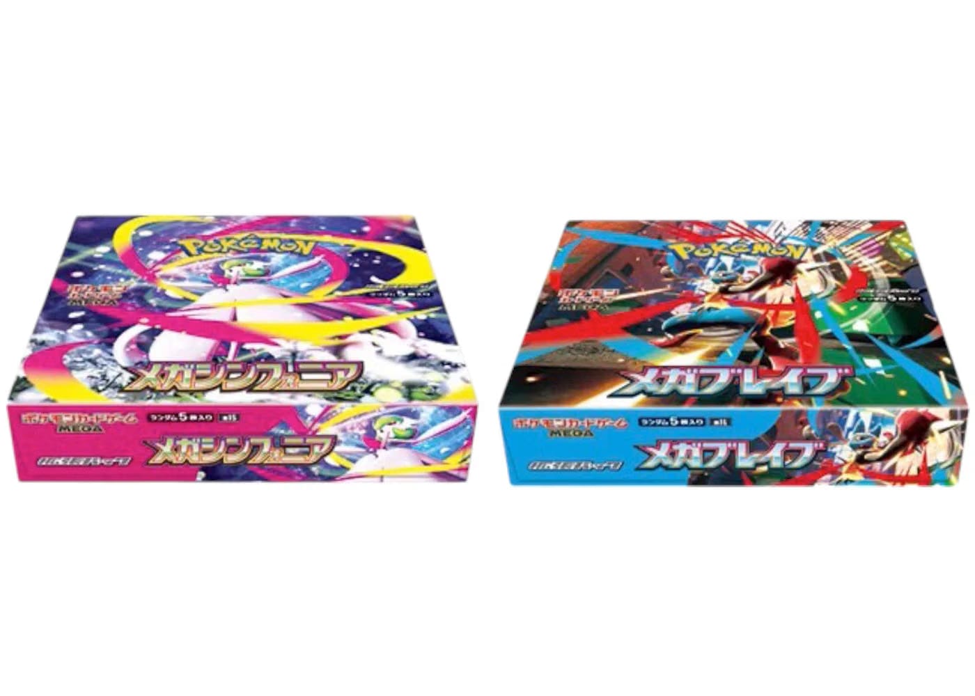 2025 Pokemon Mega Evolution Mega Brave & Mega Symphonia Booster Box