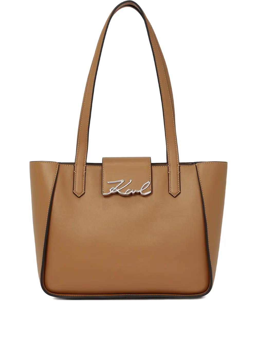 small K/Signature leather tote bag