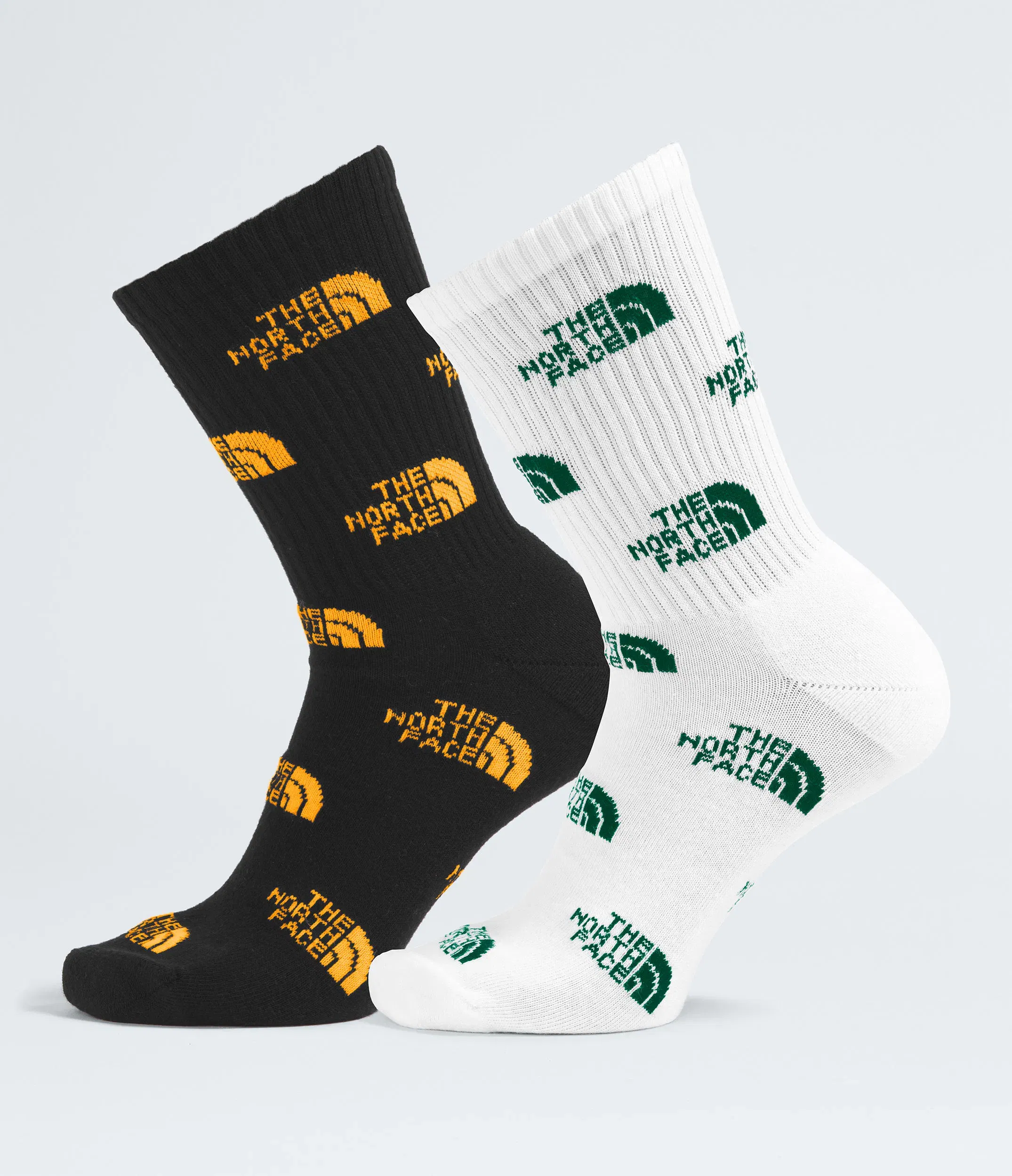 The North Face Everyday Crew Socks Logo—2P TNF Black