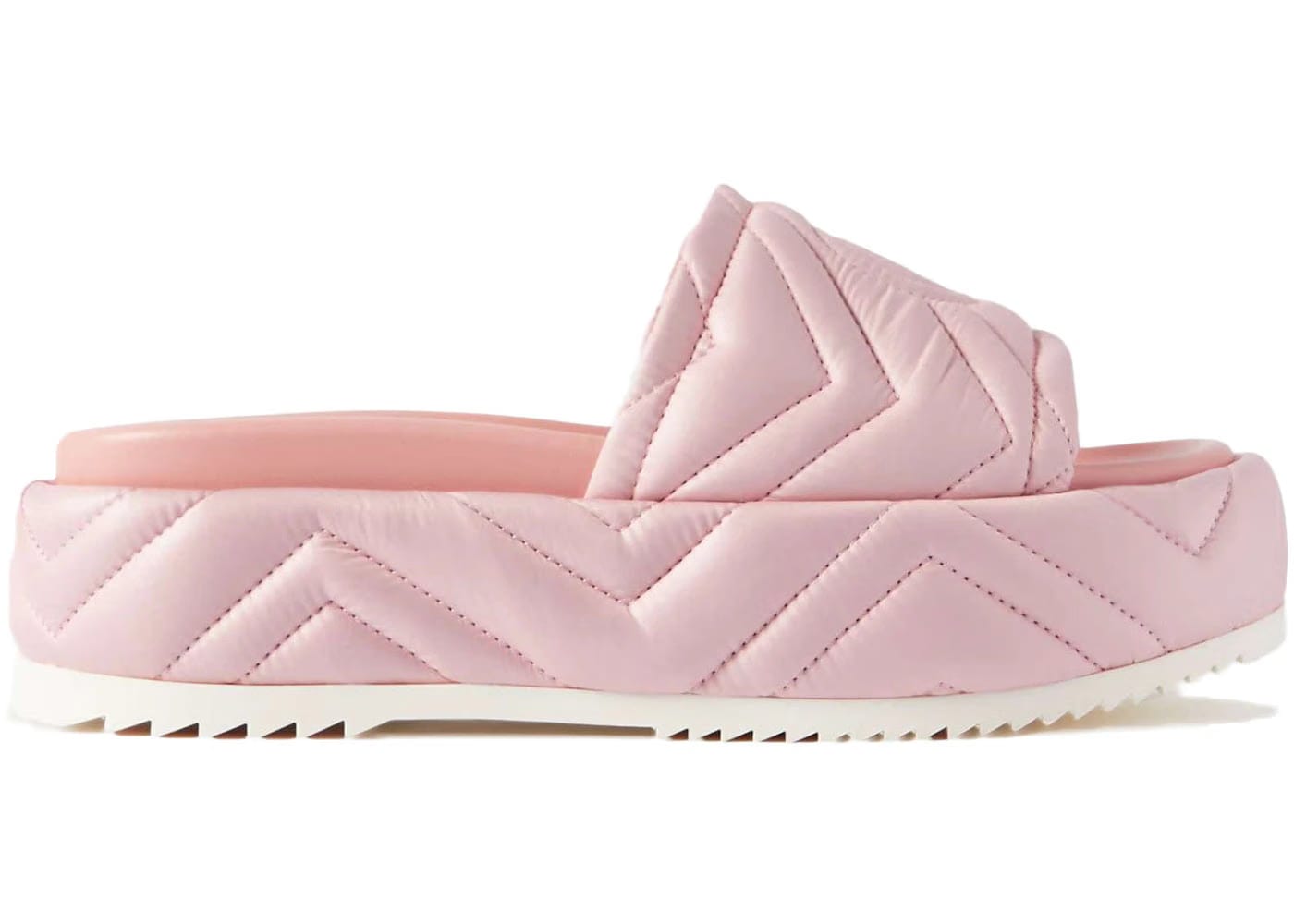 Gucci Quilted Angelina Platform 55 Mm Sandal Powder Pink Womens