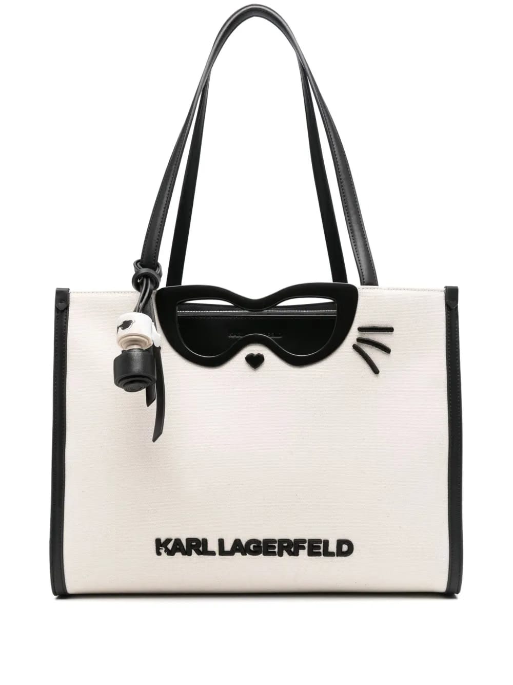 logo-lettering tote bag
