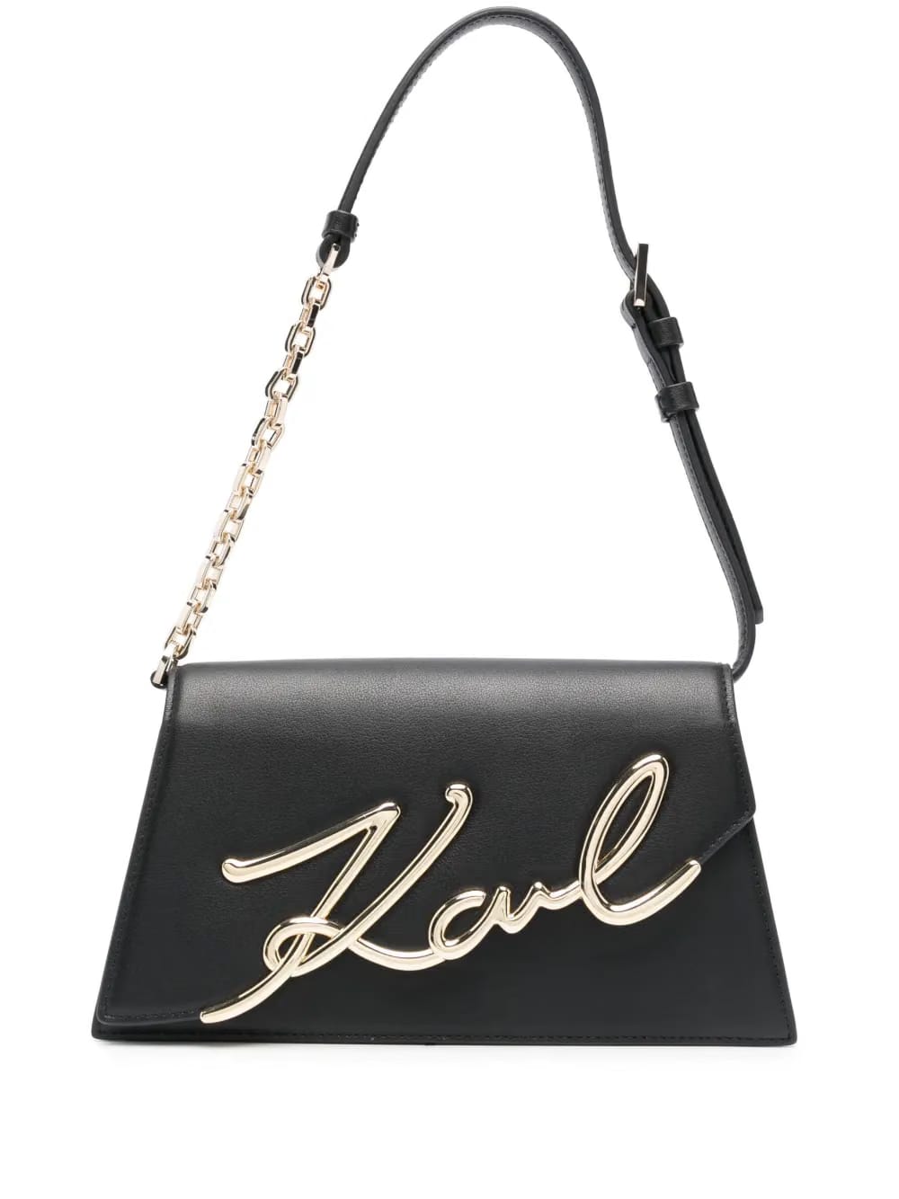 Signature leather shoulder bag