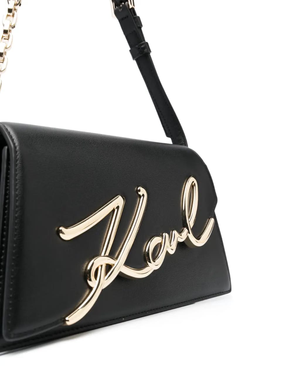 Signature leather shoulder bag