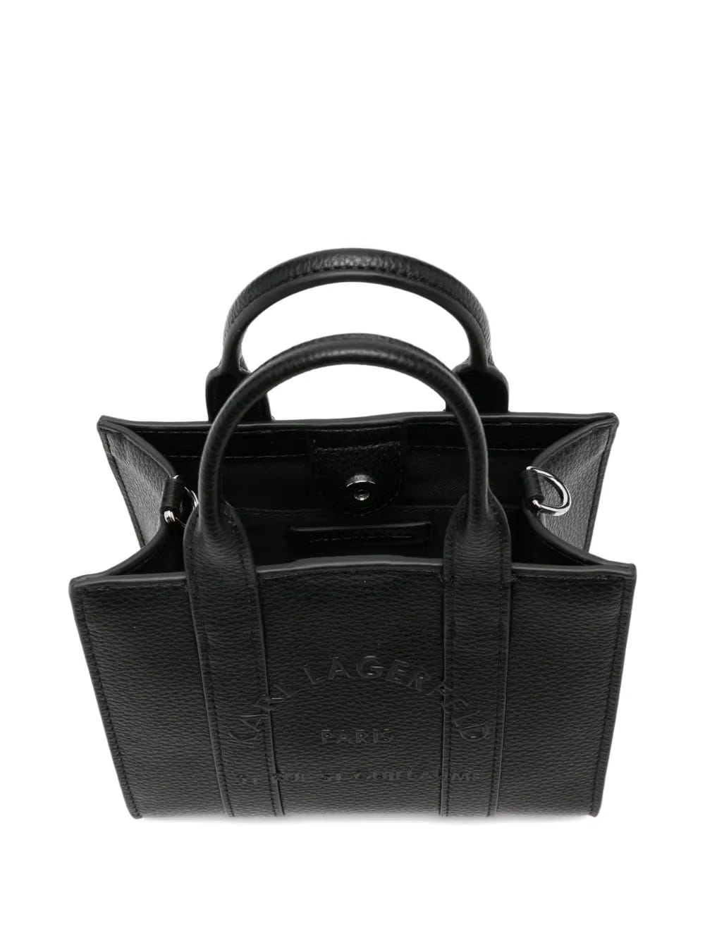 mini logo-embossed tote bag