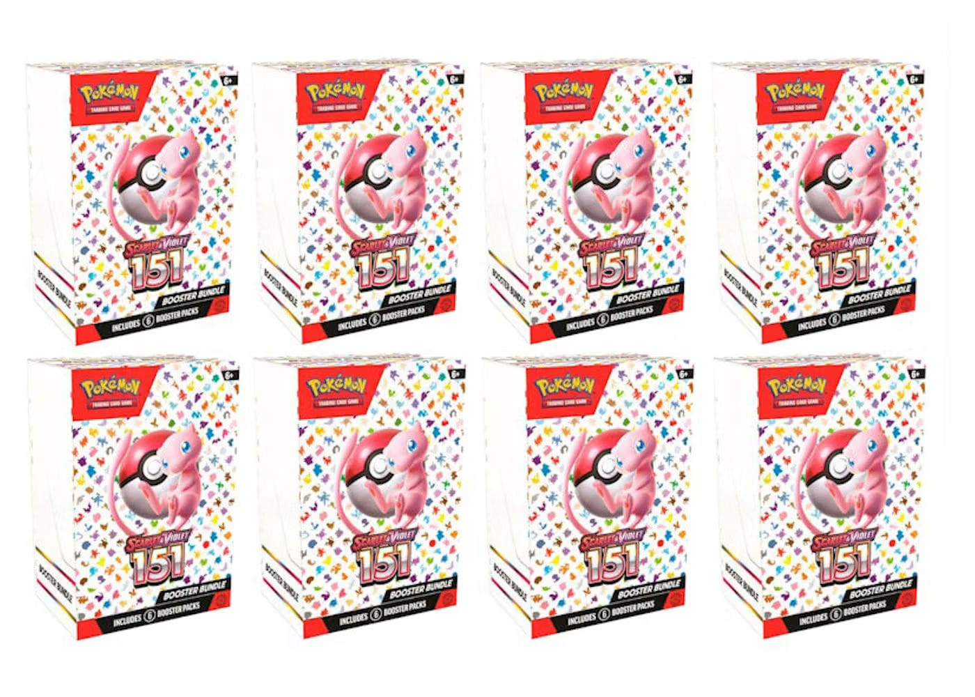 Pokemon Tcg Scarlet & Violet 151 6Pk Booster Bundle 8X Lot