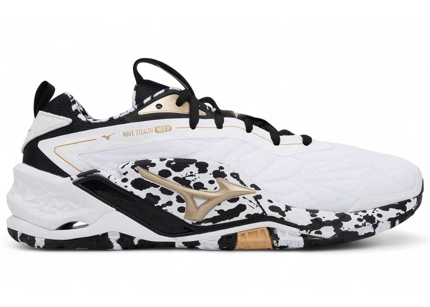 Mizuno Wave Stealth Neo 2 White Black Ge Gold