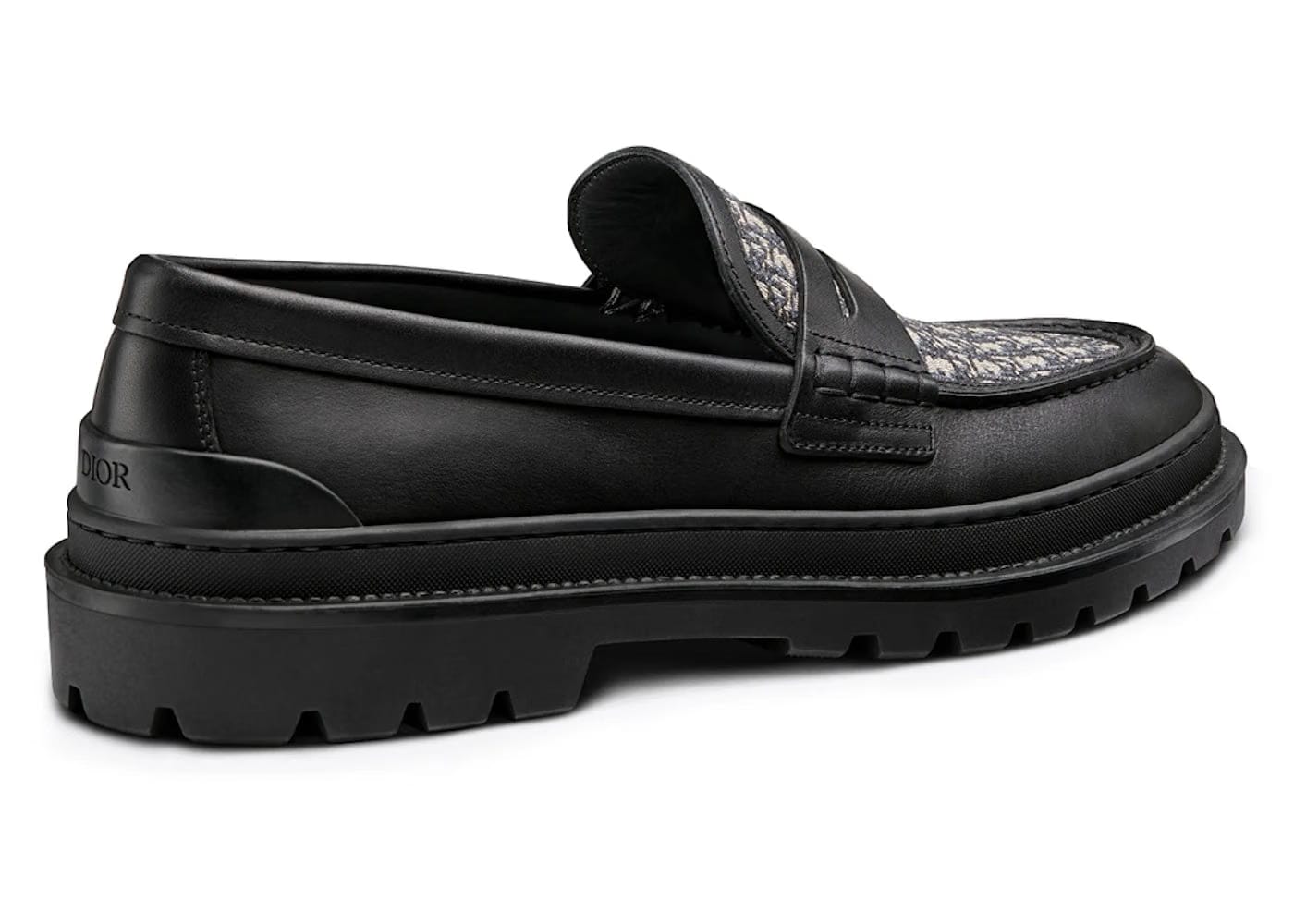 Dior Explorer Loafer Black Beige Black Dior Oblique Jacquard