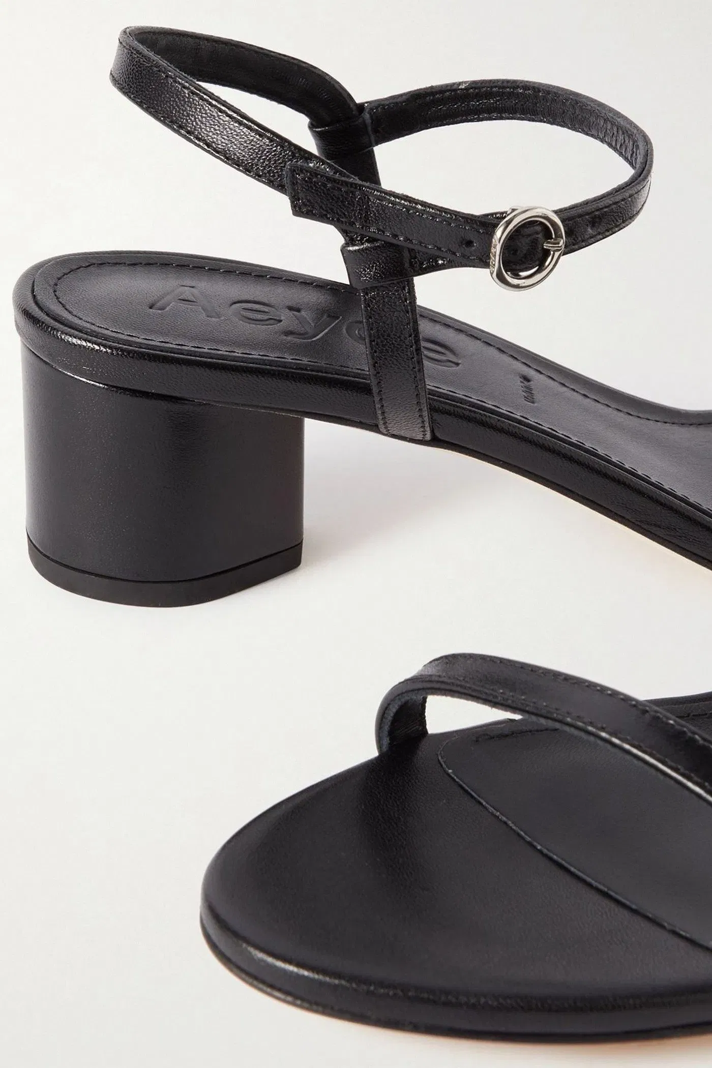 Aeyde Immi Leather Sandals Black Women's
