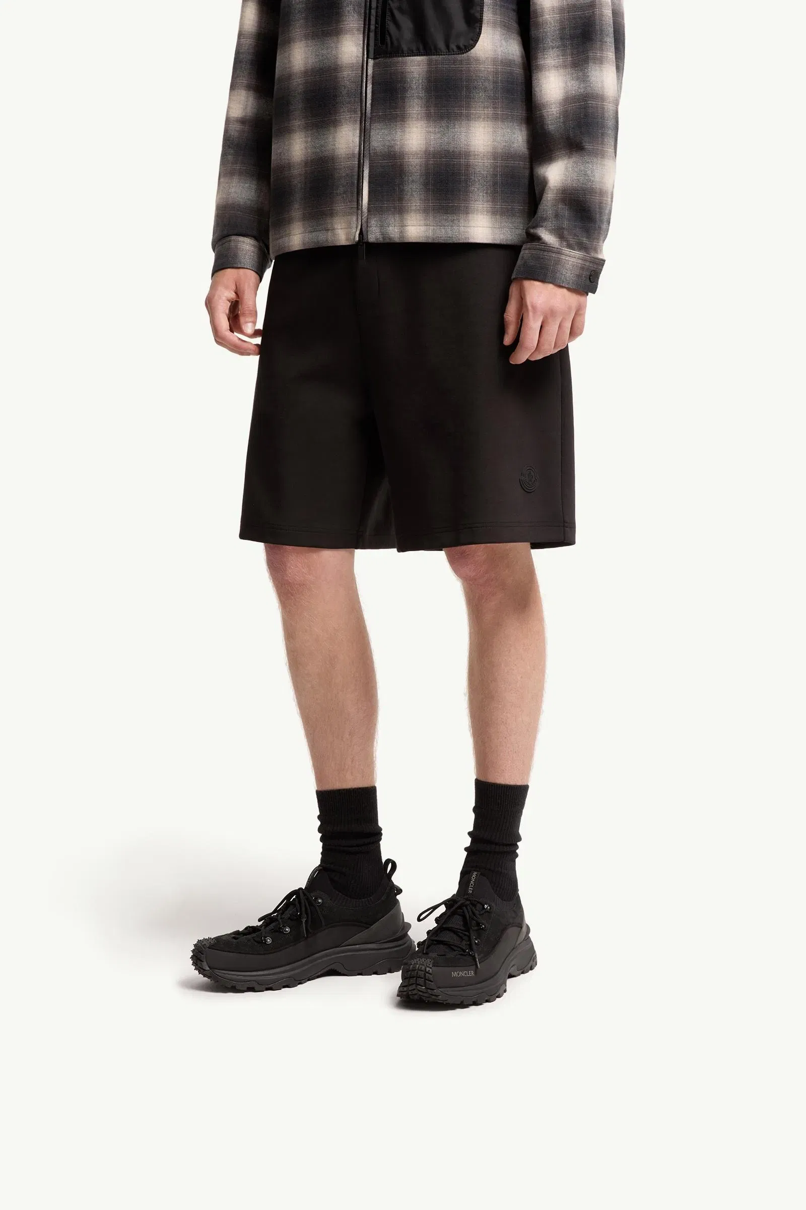 Moncler Trailgrip Lite3 Suede Sneakers Black