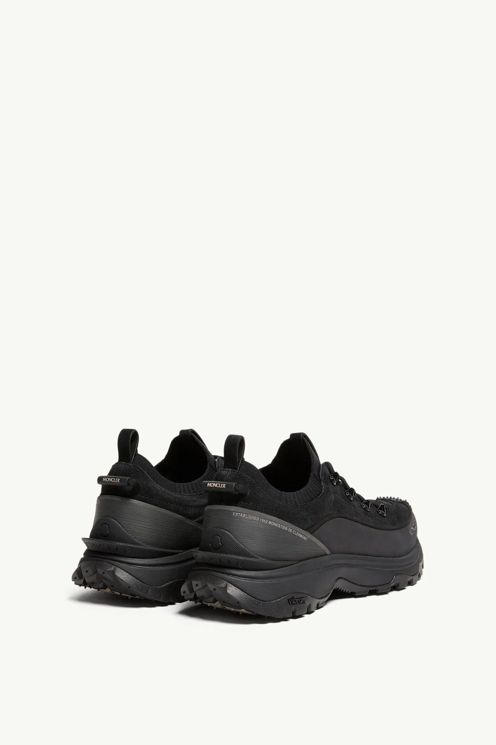 Moncler Trailgrip Lite3 Suede Sneakers Black