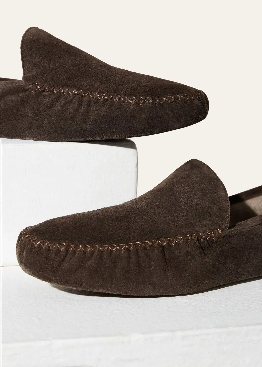 LoroPiana Maurice Slipper Chocolate/Walnut Melange
