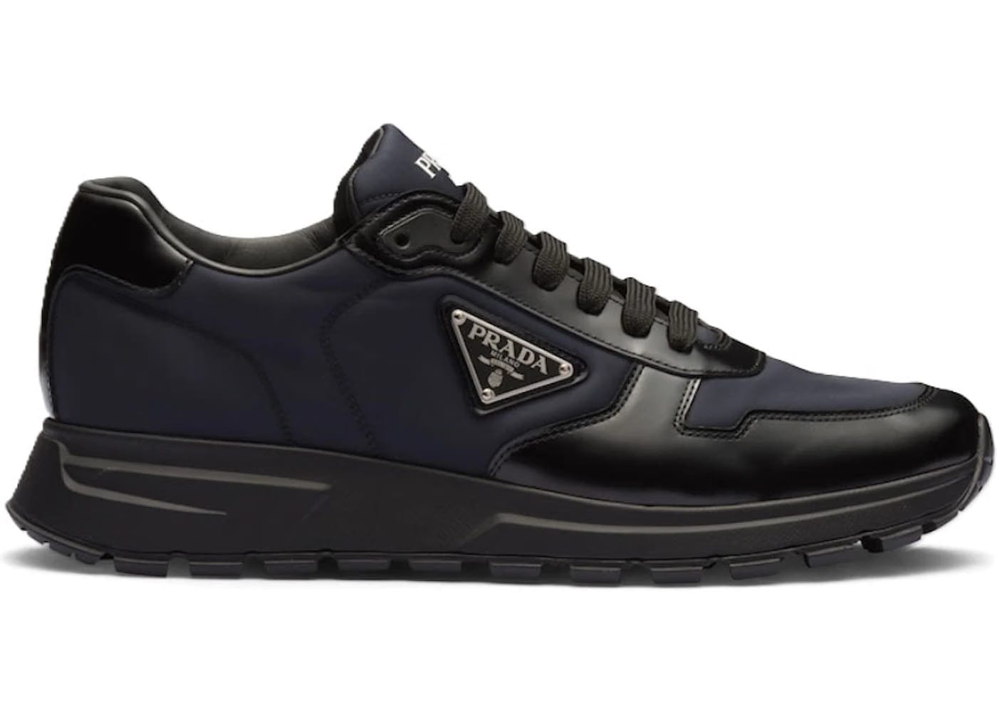 Prada Prax Re-Nylon Sneaker Black Blue
