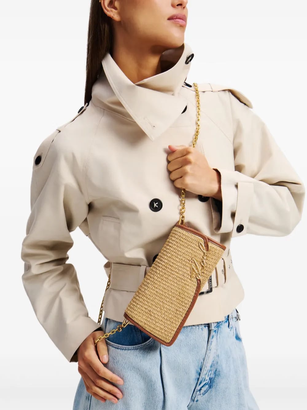 Signature clutch bag