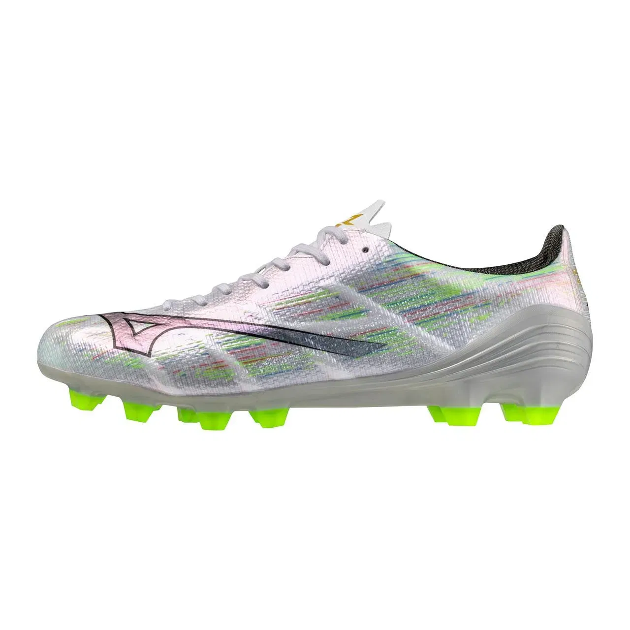 Mizuno Alpha Ii Pro Fg Firm Ground Soccer Cleat White Neon Green