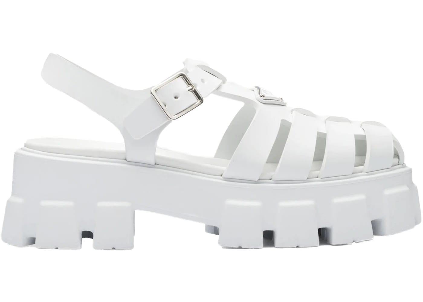 Prada Monolith Foam Rubber 55Mm Sandals White