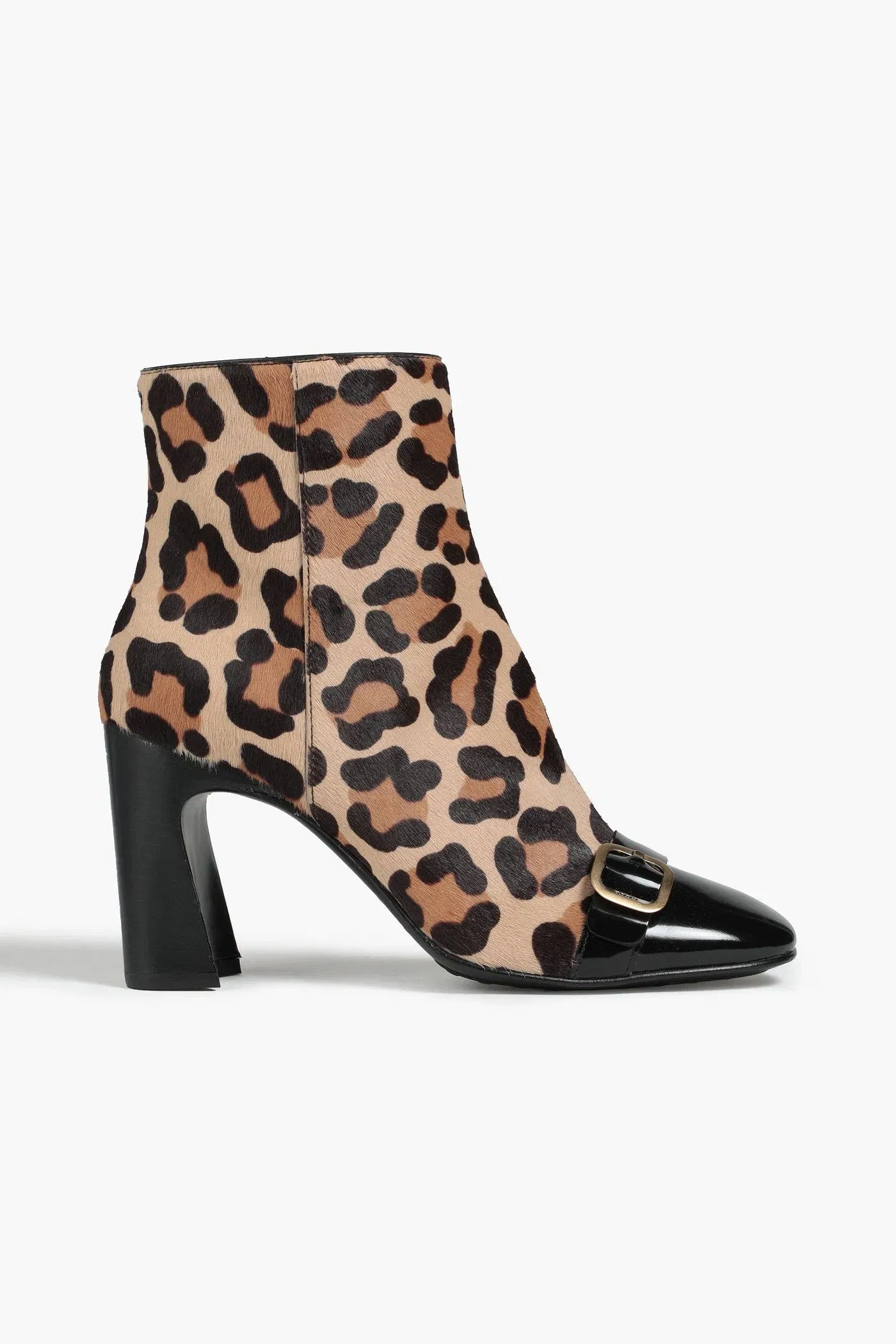 Tod's Leopard-Print Calf Hair Ankle Boots Animal Print Women's