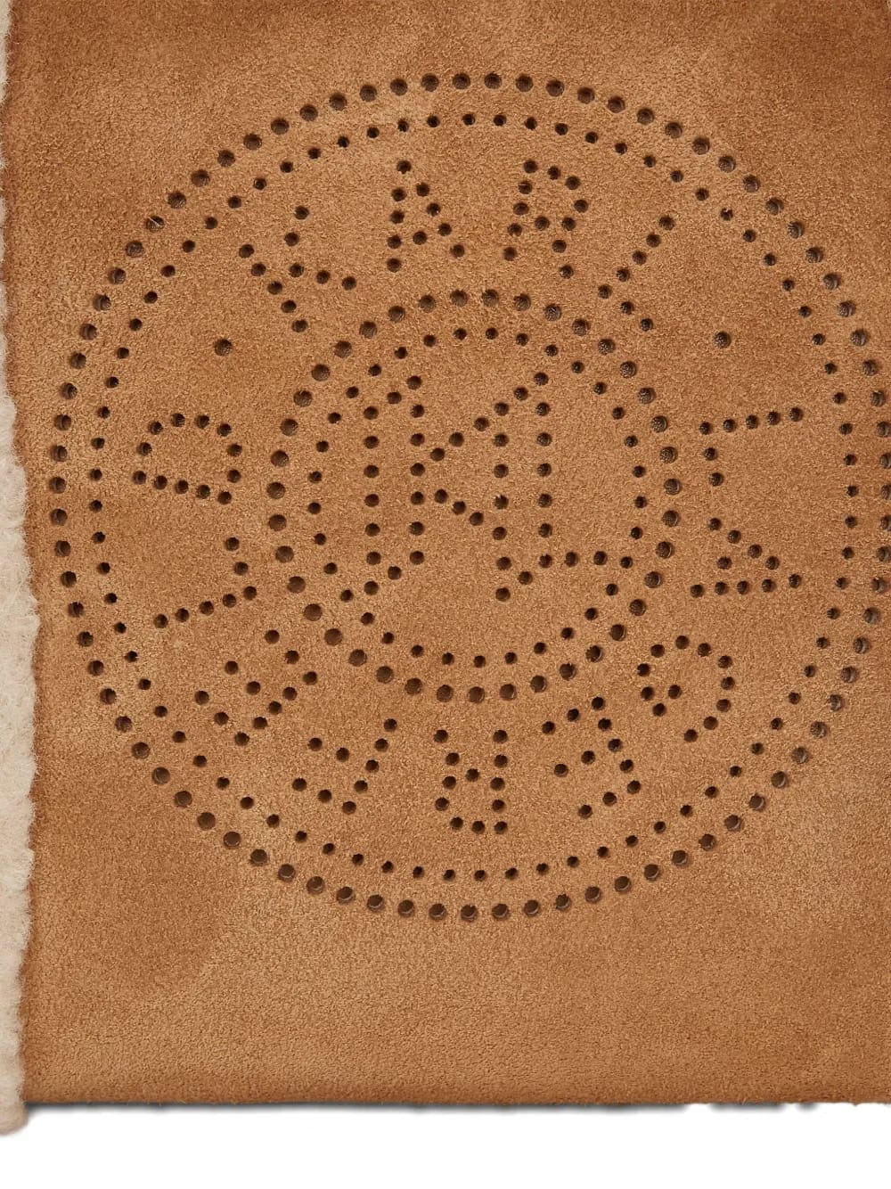 small K/Circle bucket shearling bag