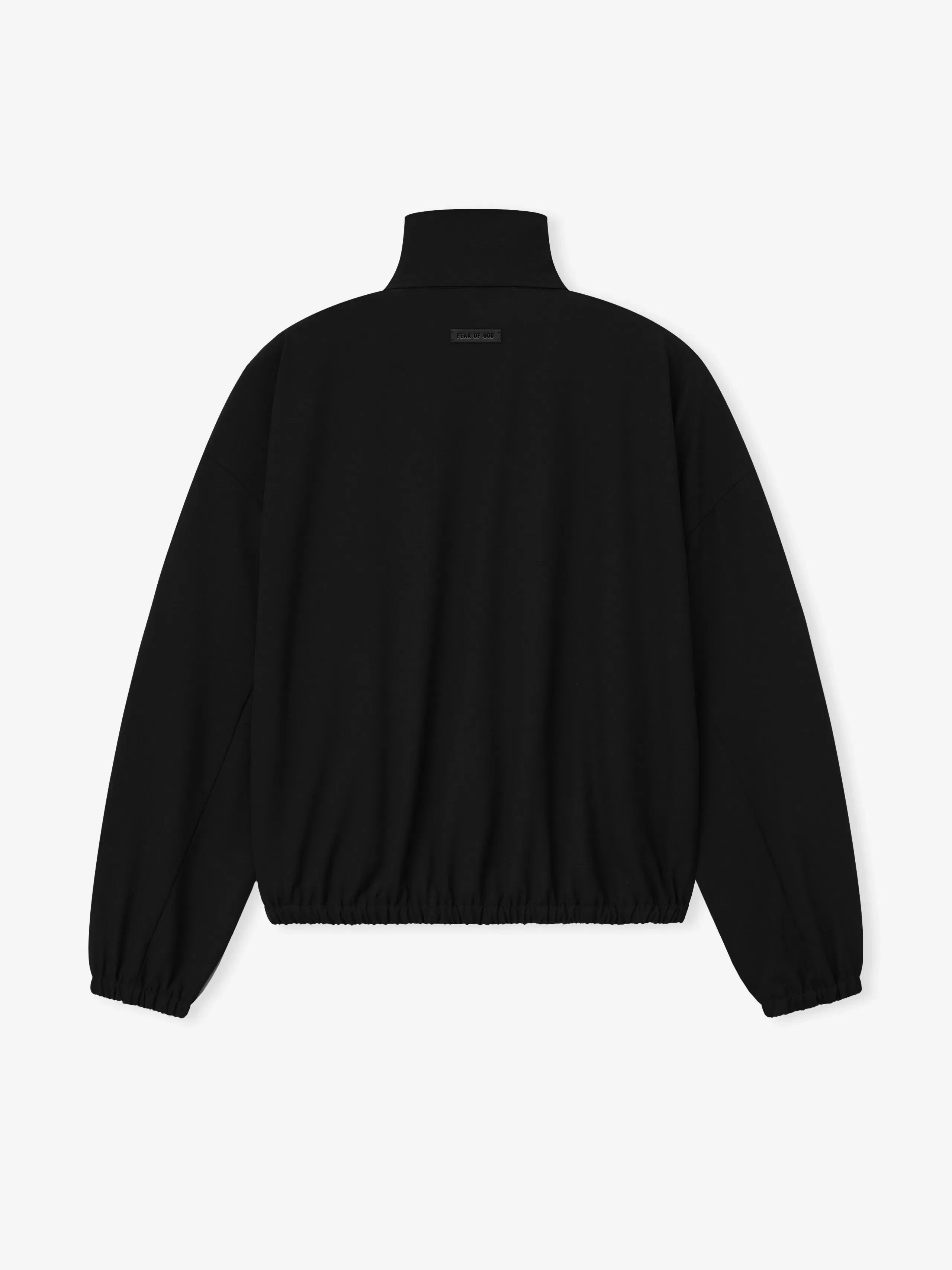 Essentials Wool Ripstop Half Zip Track Jacket Black