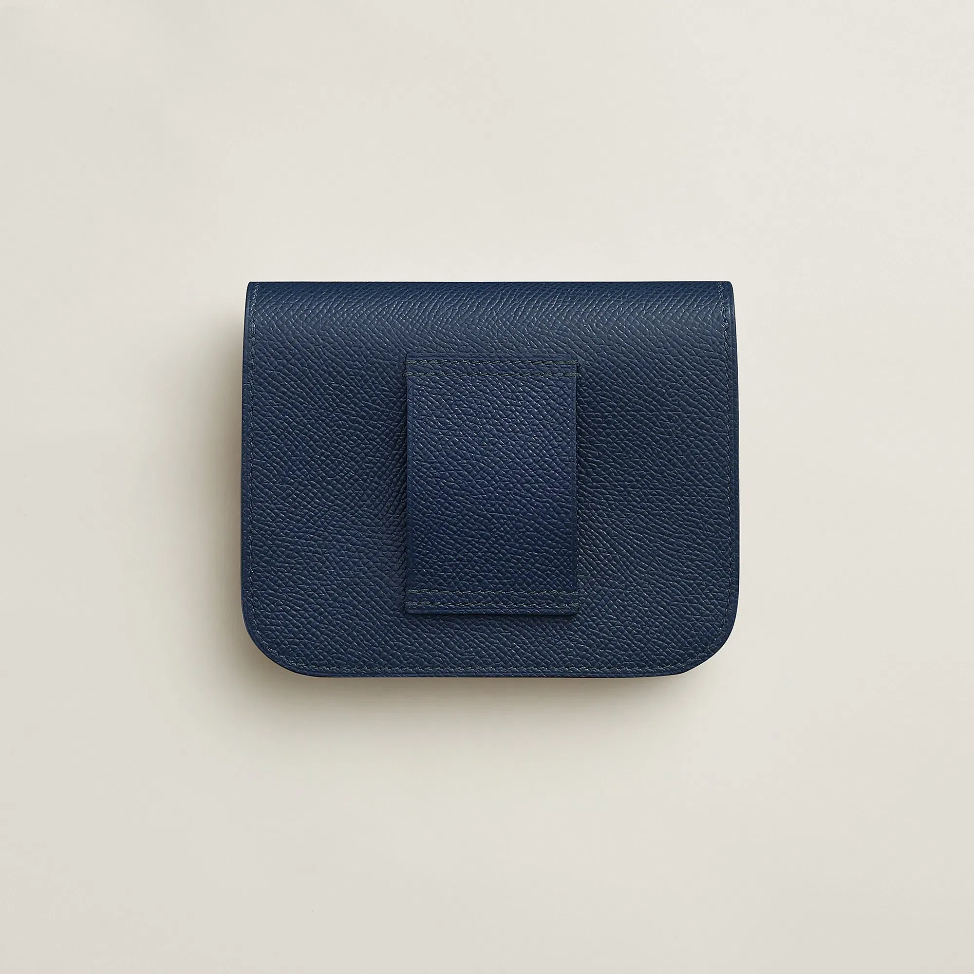 Hermes Constance Slim Wallet Bleu Saphir