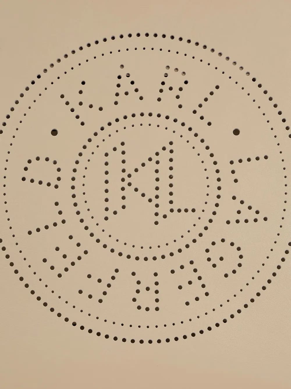K/Circle perforated-logo tote bag