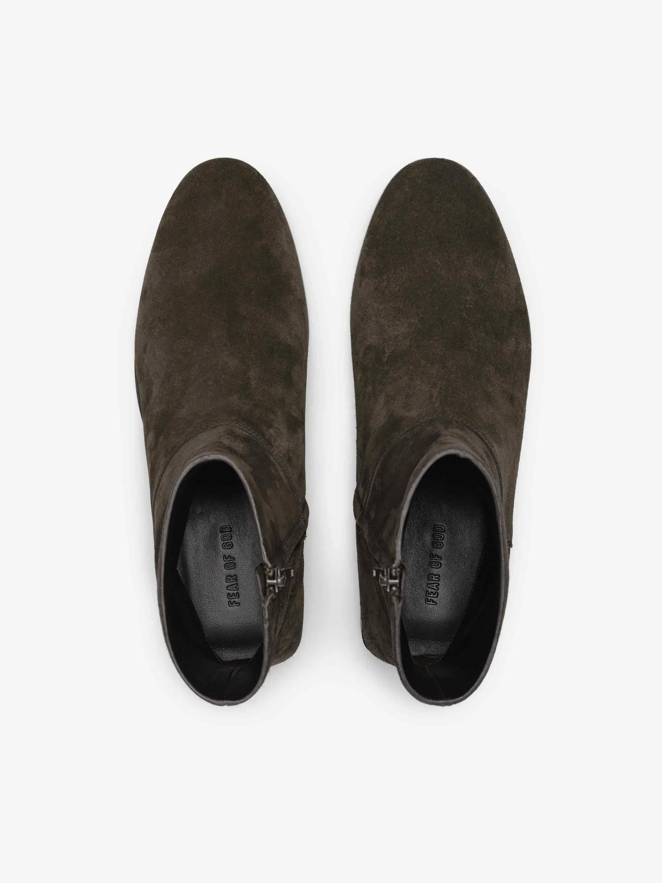 Essentials Suede Ankle Boot Dark Brown