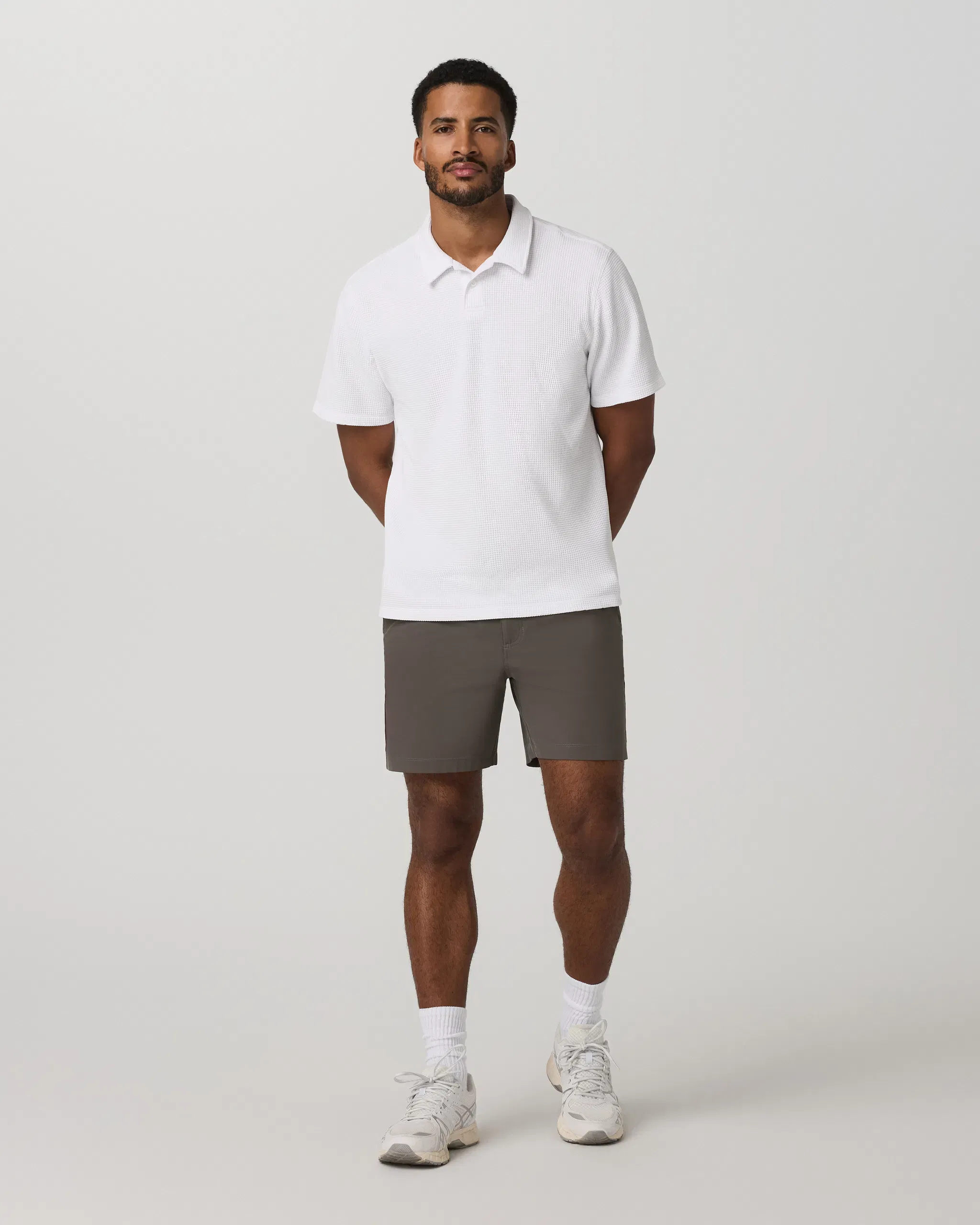 Vuori Short Sleeve Lightweight Tech Waffle Polo Relaxed Fit
