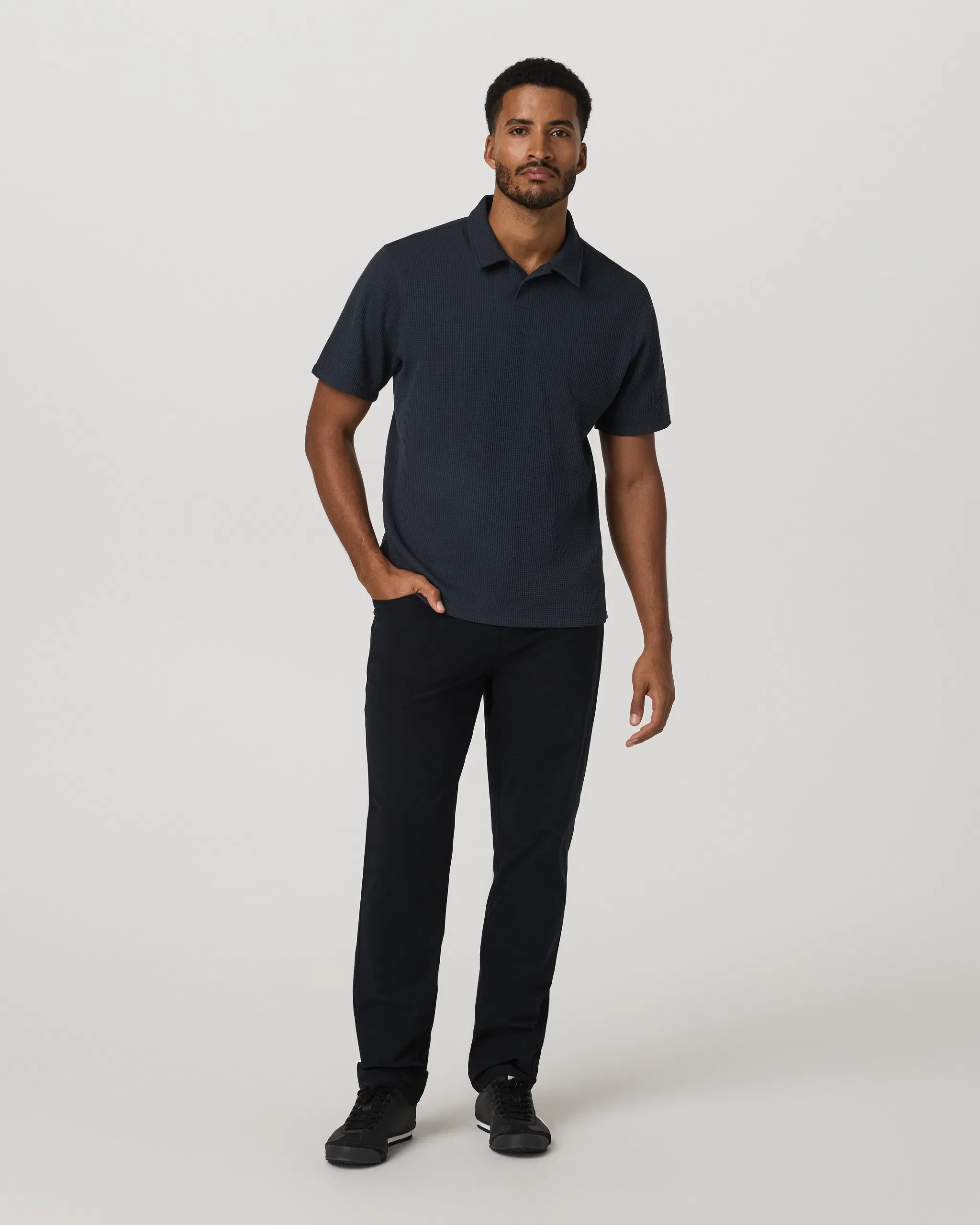 Vuori Short Sleeve Lightweight Tech Waffle Polo Relaxed Fit