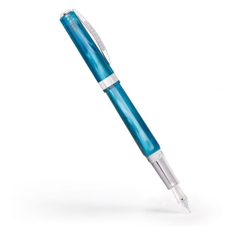 Visconti Opera Demo Carousel Blue Cotton Candy Fountain Pen Medium Nib Kp32-02-Fpam