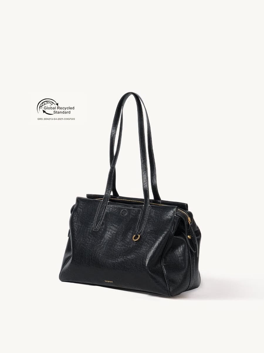 Songmont Medium Yore Duffle Bag - Vegan Leather Onyx