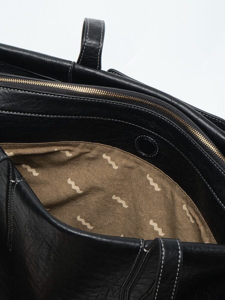 Songmont Medium Yore Duffle Bag - Vegan Leather Onyx