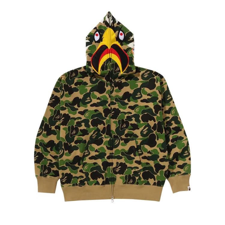 BAPE x Readymade ABC Camo Eagle Relaxed Fit Full Zip Hoodie Green