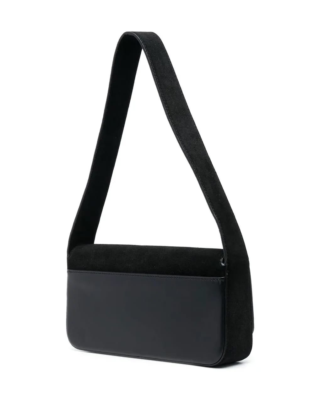 IKON K medium Flap suede shoulder bag