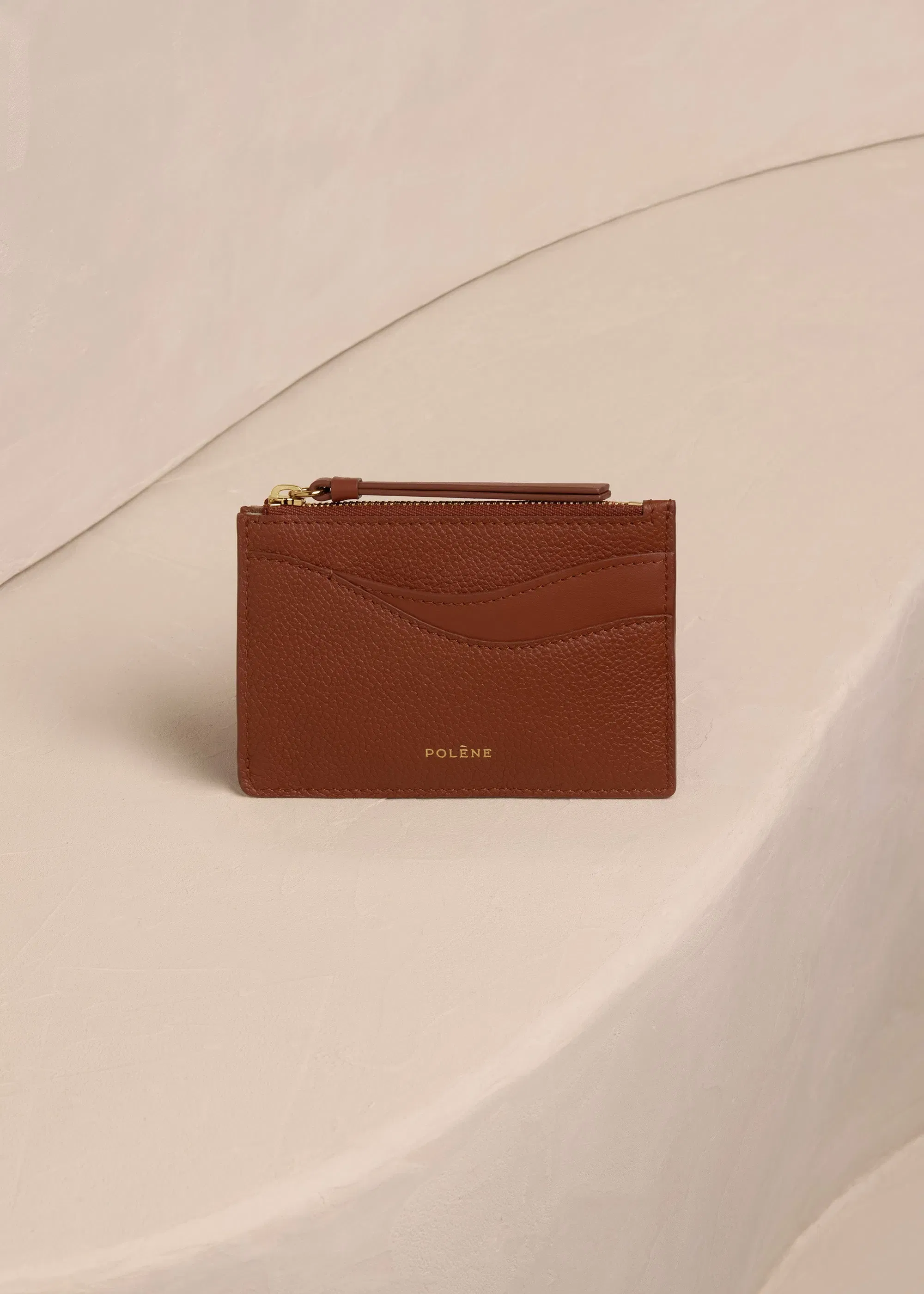 Polene Pouch Sierra Mini Duo Cognac