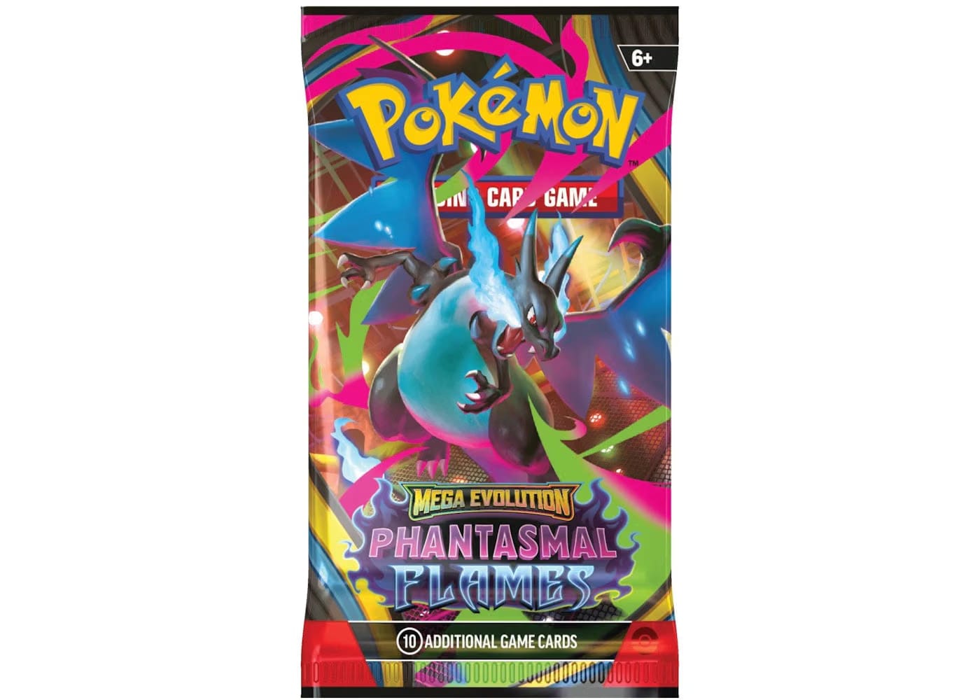 2025 Pokemon Mega Evolution Phantasmal Flames Mega Charizard X Booster Pack