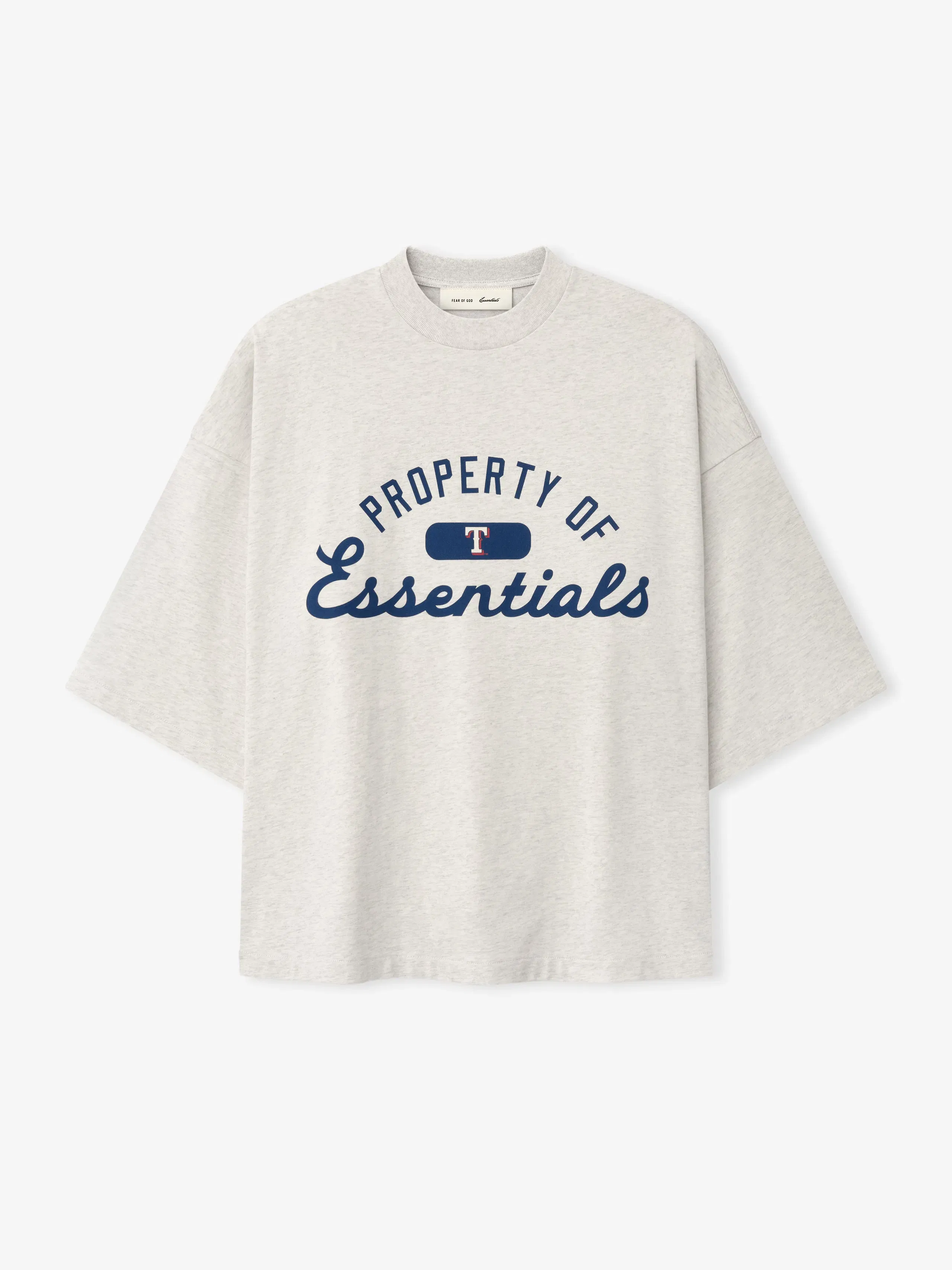 Essentials Rangers Merch T-Shirt Oatmeal Heather