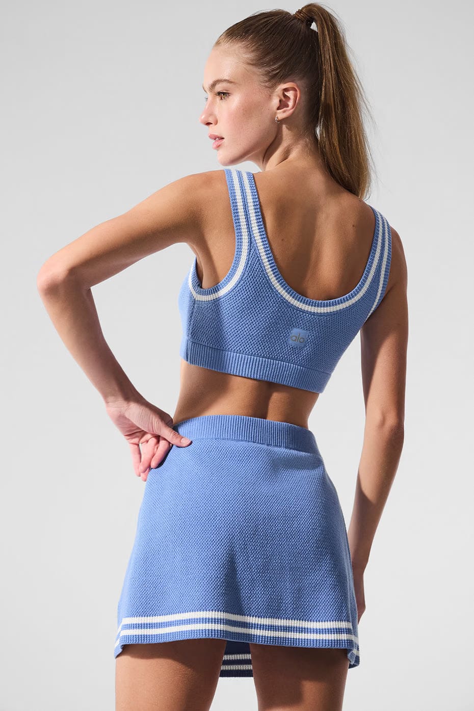 Alo Yoga Tennis Club Sweater Knit Bra