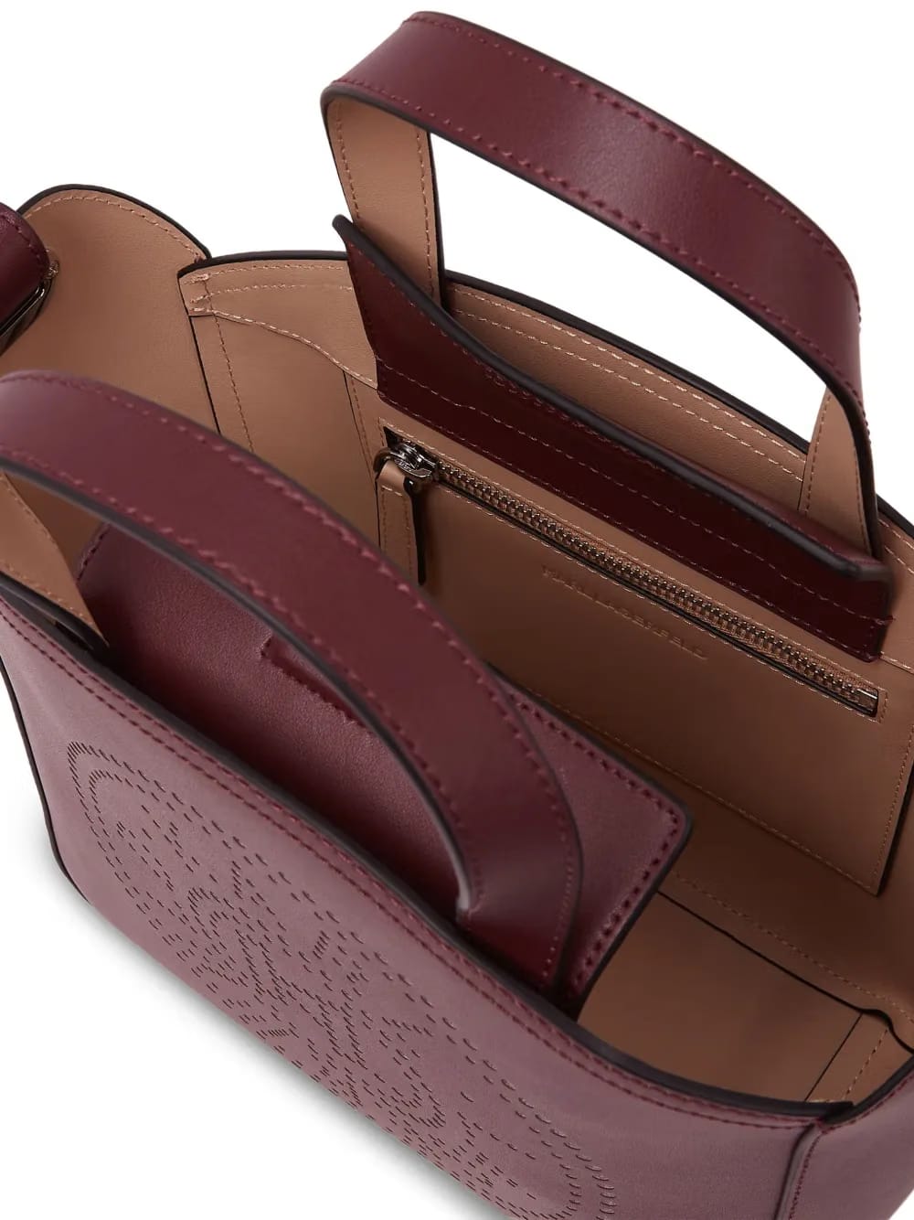 small Circle perforated tote bag